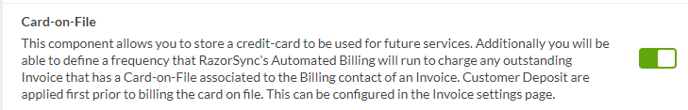 Automated Billing Card-on-file