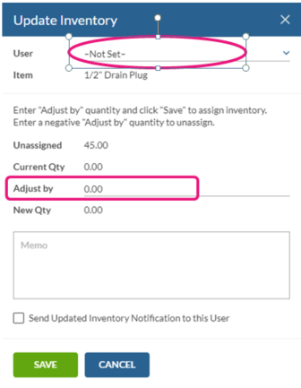 Razorsync update inventory screenshot