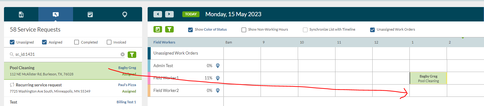 Assign Multiple Field Workers To A Job