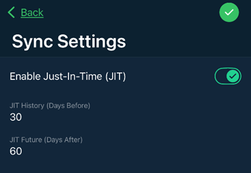 sync settings